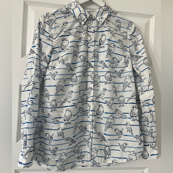 TALBOTS | Bird Button-down Shirt 🐦 M - Picture 2 of 9